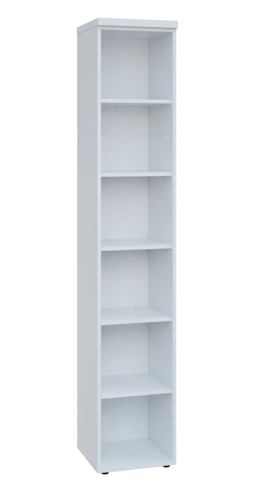 SIN 6 - 4N kancelářská skříň, nika, 2170x400x400, bílá